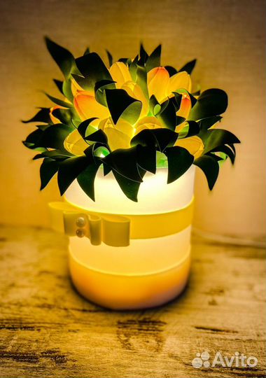 Пионы тюльпаны светильник