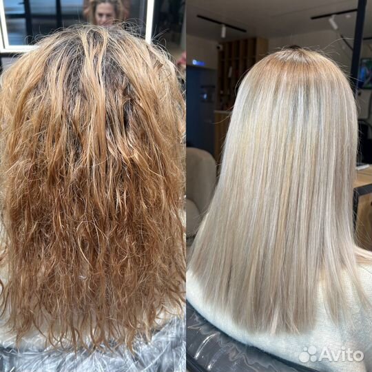 Окрашивание волос, укладки, локоны