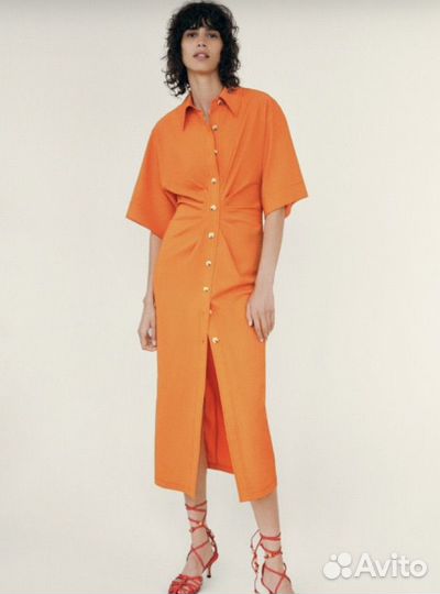 Платье миди Zara S, с биркой