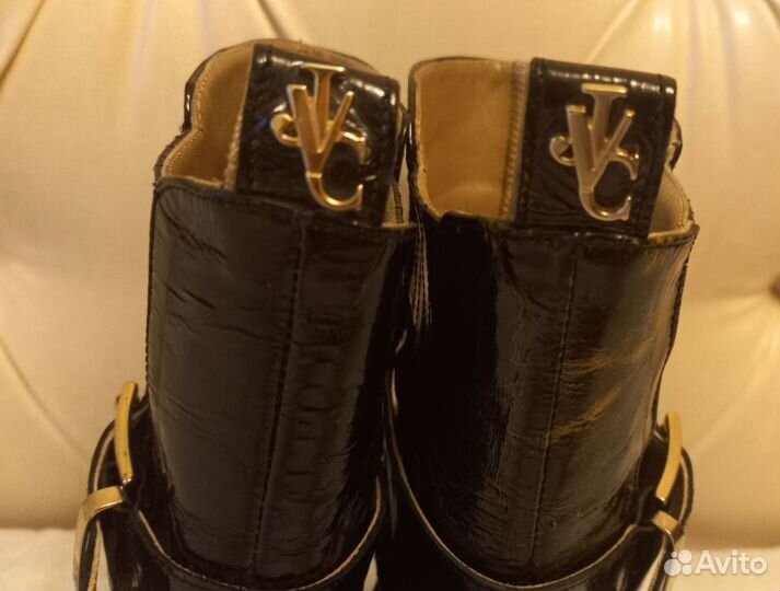 Сапоги versace (Версаче) кожа лак размер 36