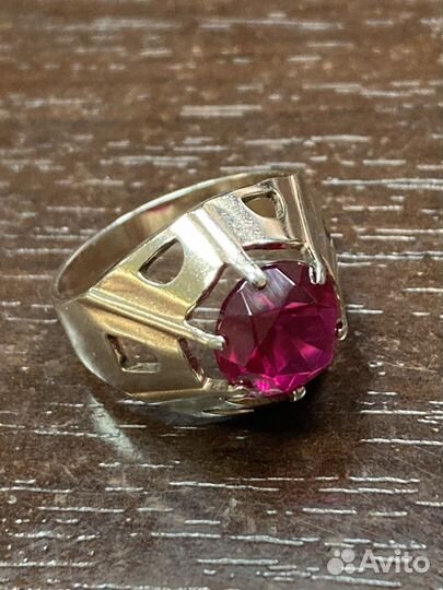 Кольцо серебряное 875 пробы