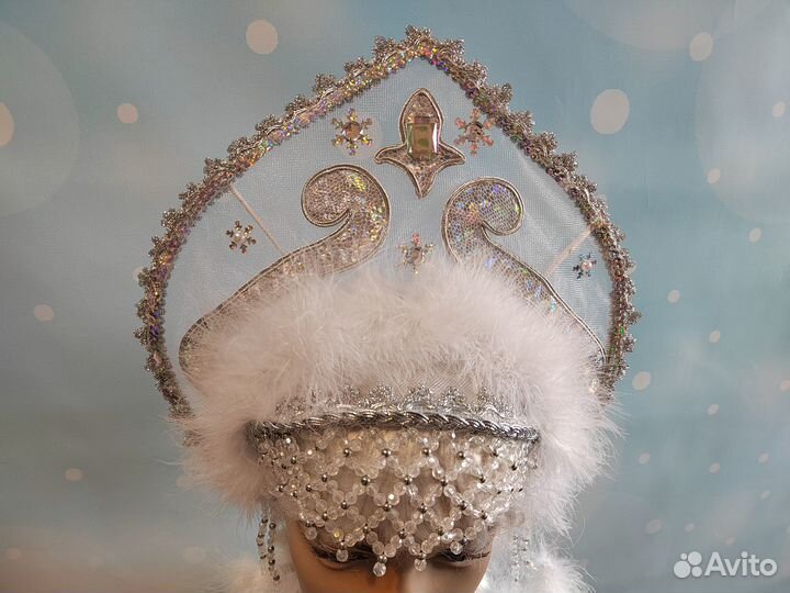 Кокошник Снегурочки 