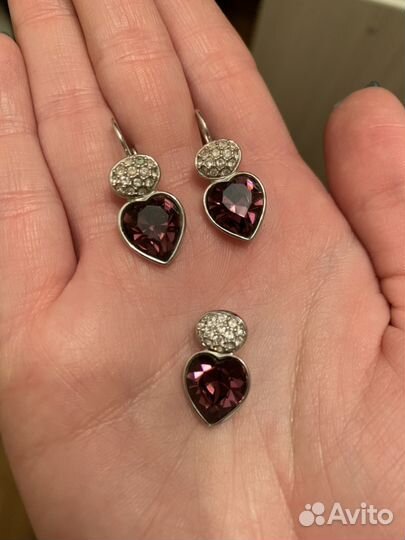 Серьги + подвеска