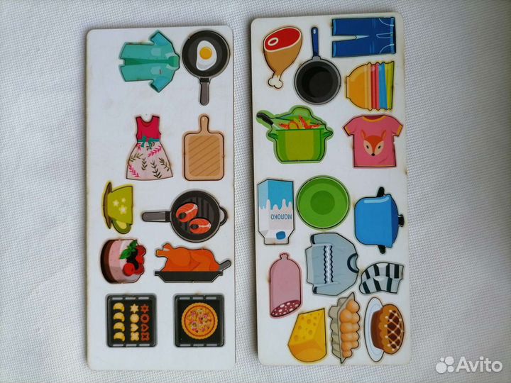 Деревянный сортер, пазлы, теремок, досочки Сегена