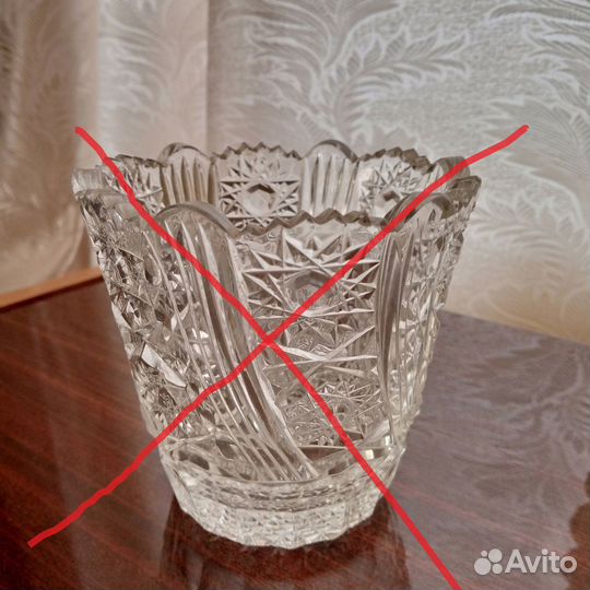 Хрусталь СССР, хрустальные вазы, блюда, рог