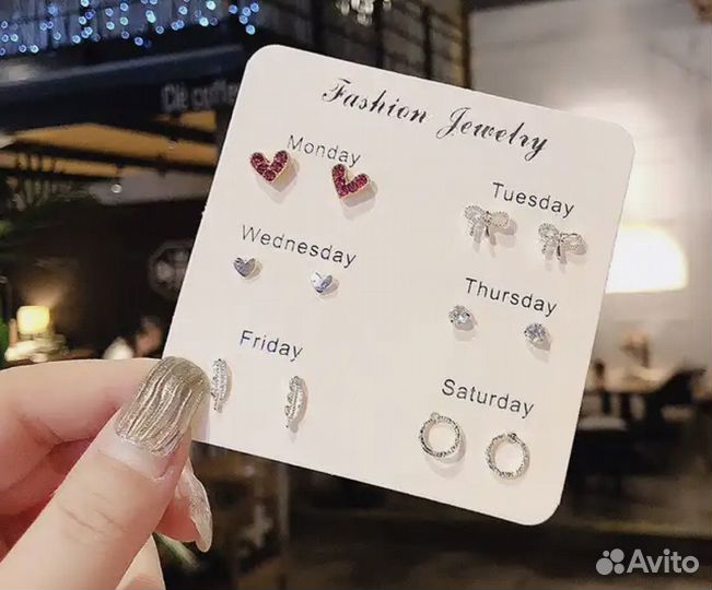 Серьги гвоздики из серебра