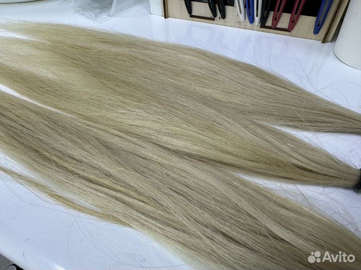 Волосы для наращивания блонд