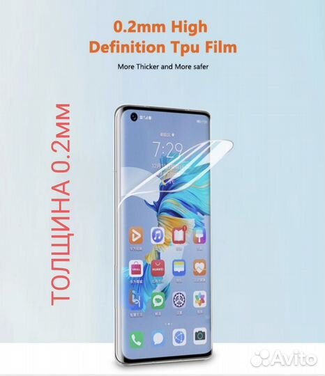 Плёнка гидрогелевая TPU 150 микрон supglass