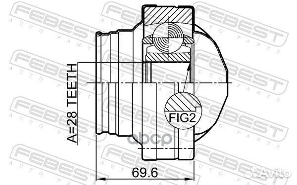 ШРУС внутренний к-кт 28x94 MB Vito/Viano D 03