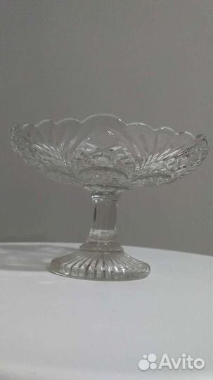 Ваза для фруктов на ножке СССР