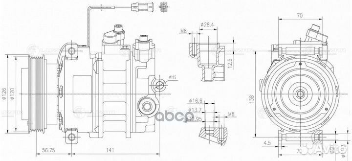 Компрессор кондиц. для а/м Audi A4 (B5) (94) /A