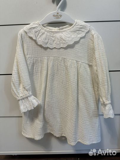 Платье муслиновое 86-92