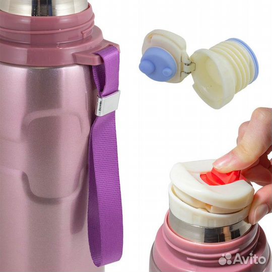 Термос для напитков 750мл(нерж.сталь,пробка с терм