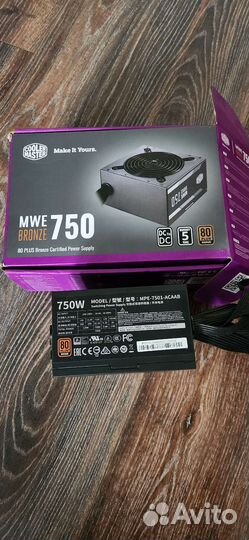 Cooler master mwe 750 bronze plus