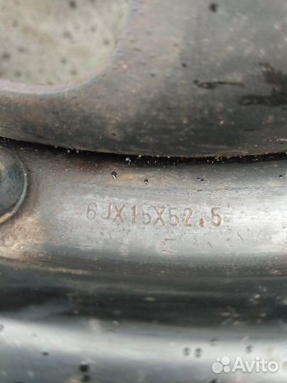 Диски штампованные 6jx r15x52,5