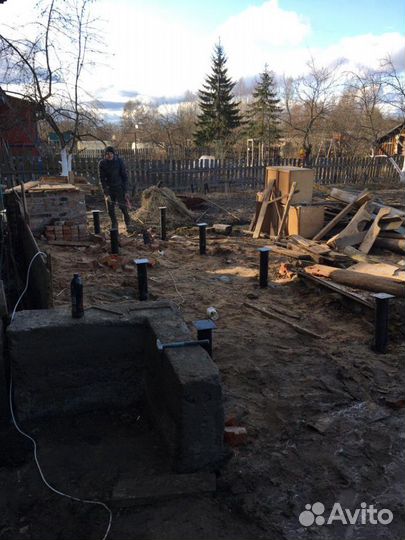 Сваи для каркасного дома