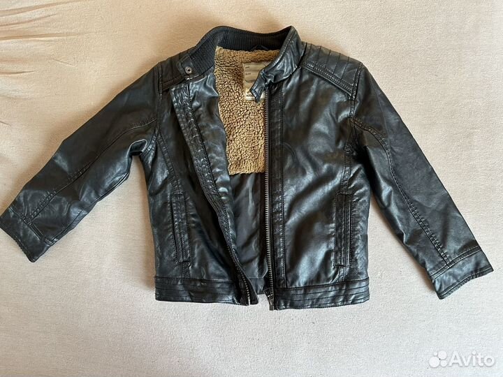 Кожаная куртка детская mothercare