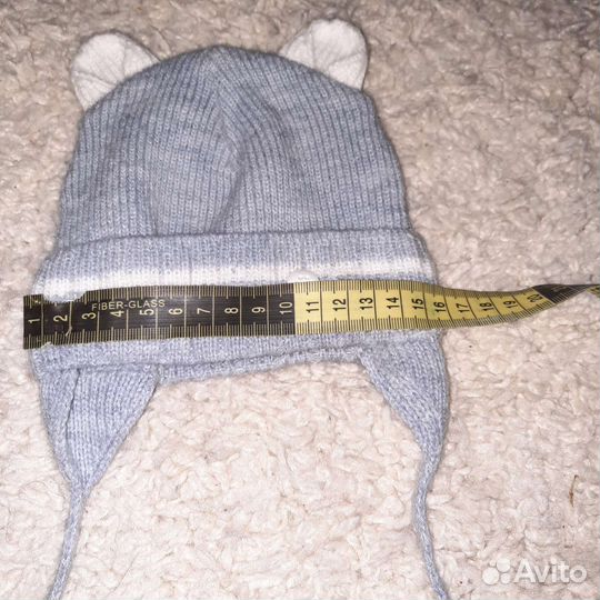 Шапка для новорожденного мальчика новая