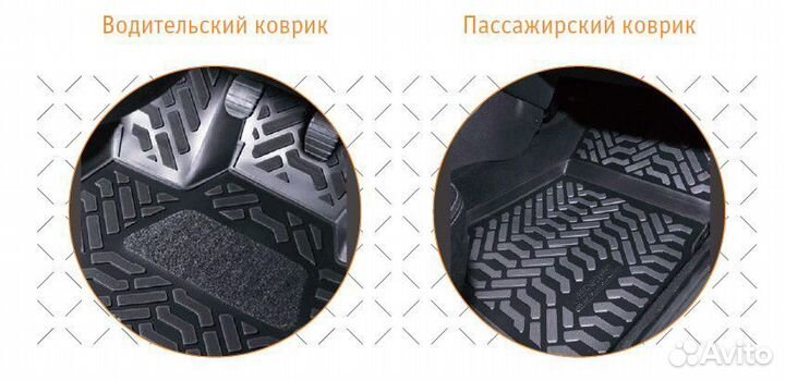 Ковры в салон Volkswagen Golf VII 2012-19 Пр руль