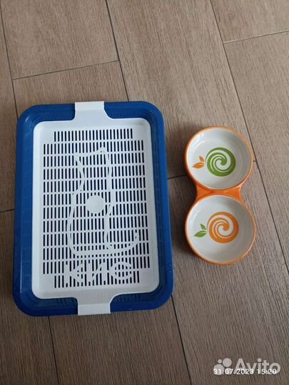 Лоток для кошек, миска керамическая