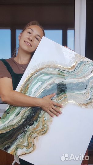 Интерьерная картина с эпоксидной смолой