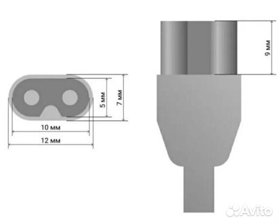 Шнур сетевой для зарядки электрошокера и фонаря