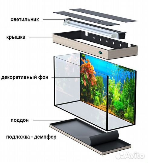 Аквариум с тумбой