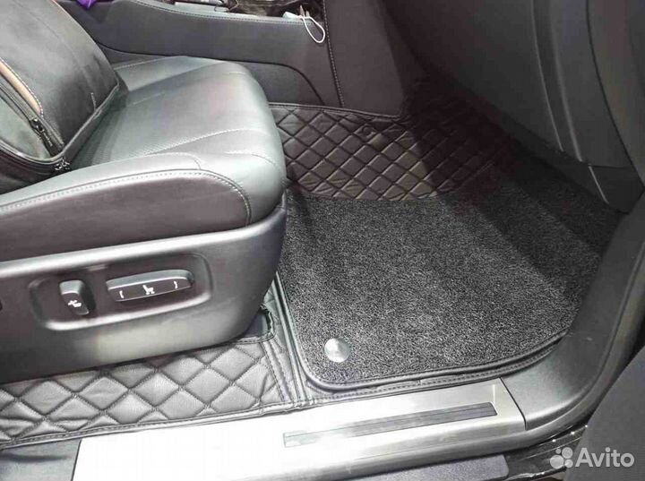 3Д коврики из экокожи lexus LX 3