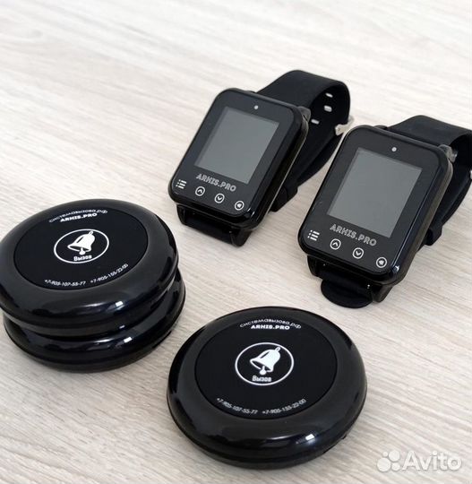 Система вызова официанта/персонала кнопка и часы