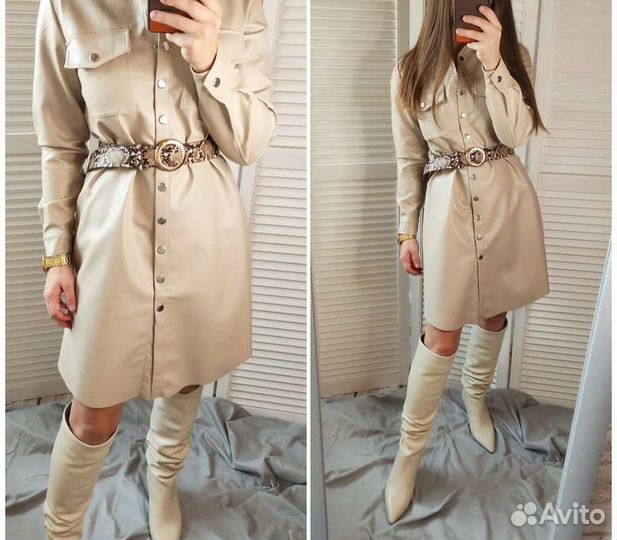 Платье эко кожа 44-46