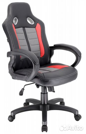 Кресло Everprof Forsage T черно/красно/серый