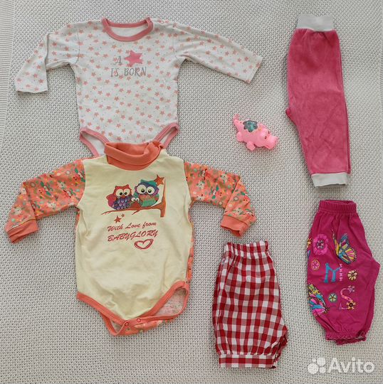 Вещи пакетом на девочку 74-80