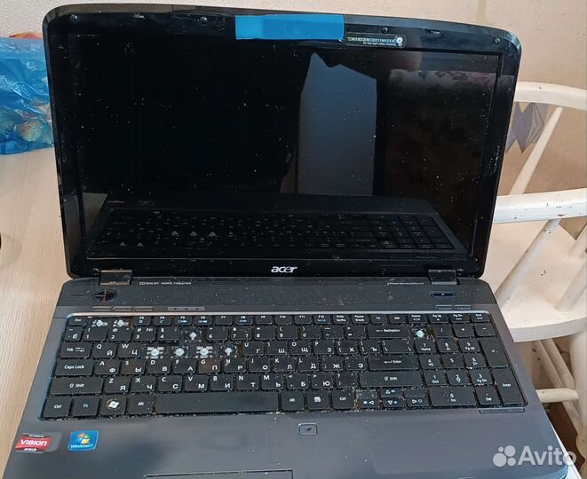 Ноутбук acer aspire ms2277 на запчасти