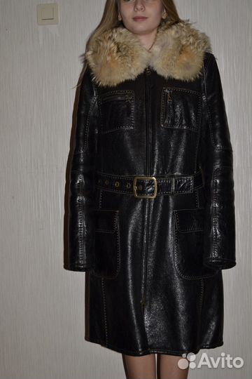 Дубленка натуральная женская 48 размер Турция