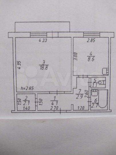 1-к. квартира, 40,3 м², 4/10 эт.