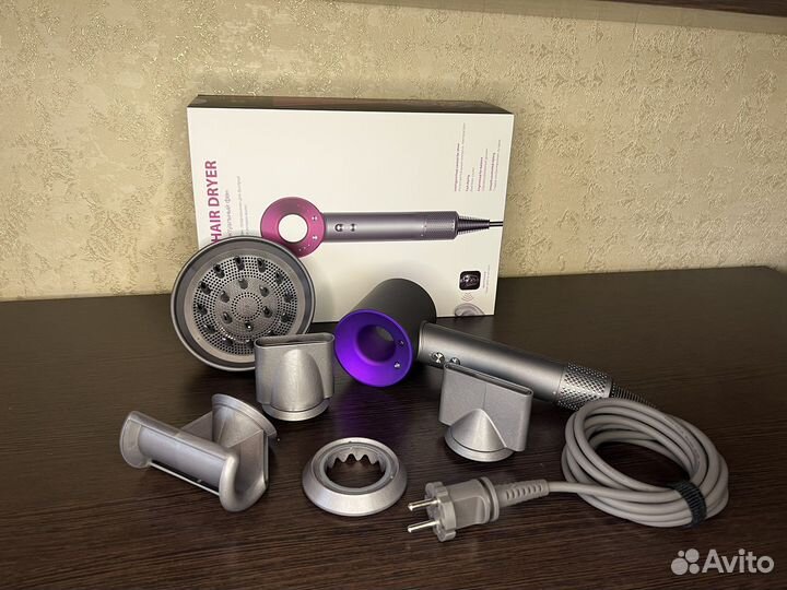Dyson фен фиолетовый 5 насадок NEW