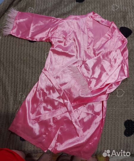 Халат женский атласный