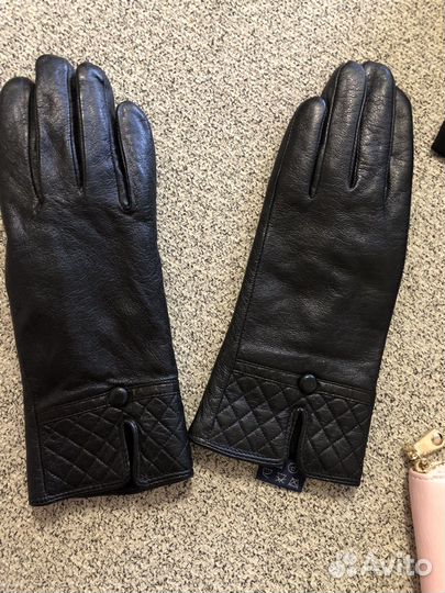 Перчатки женские кожаные размер 6.5