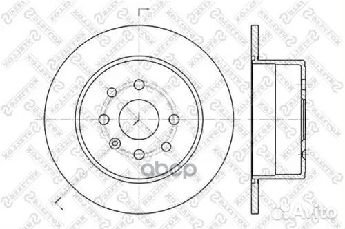 6020-3619-SX диск тормозной задний Opel Vectra