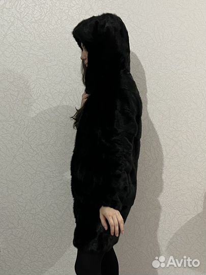Шуба норковая 40 размер с капюшоном