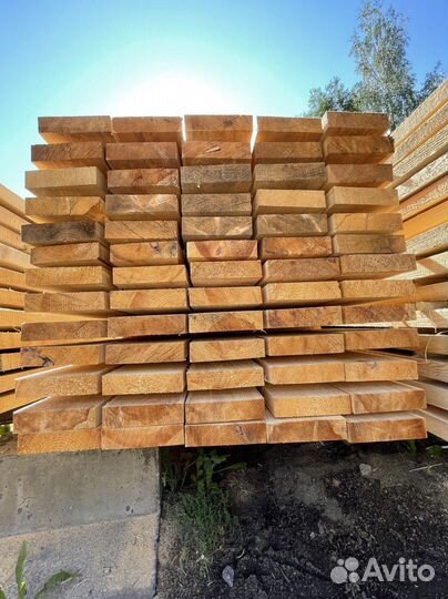 Пиломатериалы Доска обрезная 50х200х6000 ест влаж