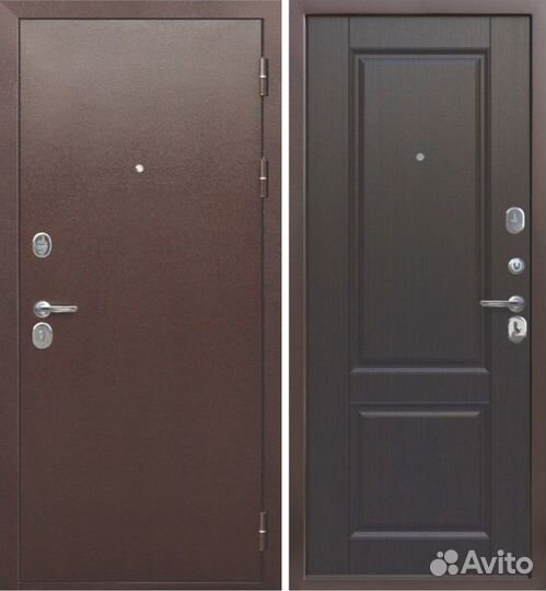 Дверь входная металлическая 9мм Медный Антик
