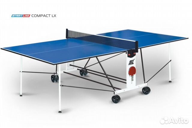 Теннисный стол start line compact LX с сеткой Blue