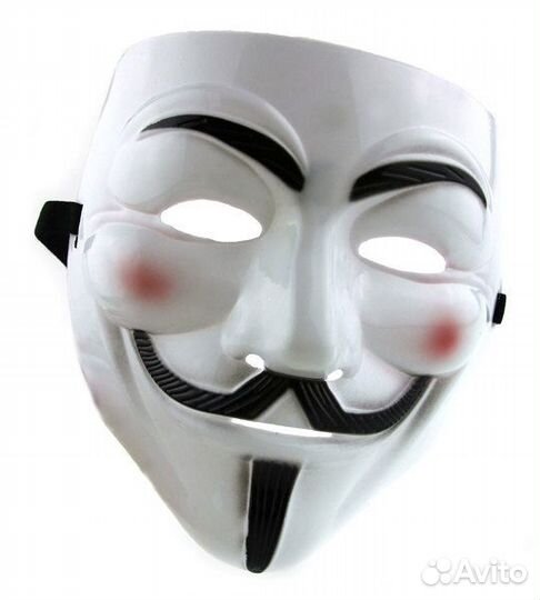 Маска гая фокса белая