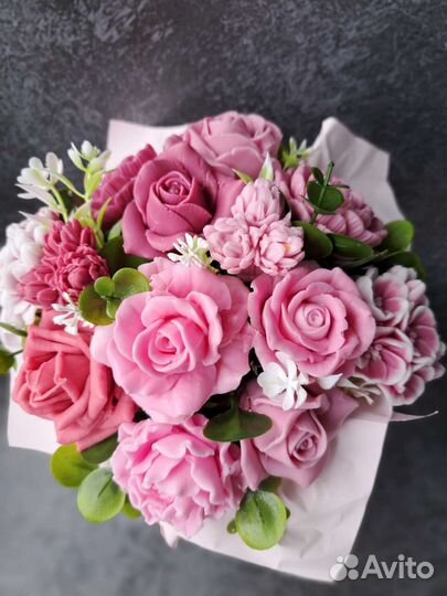 Букет цветов из мыла