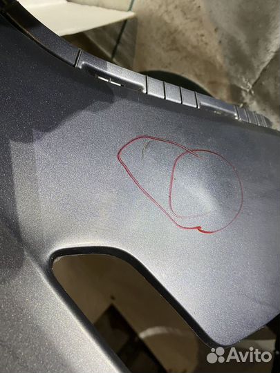 Бампер задний KIA RIO 4 FB седан серый В цвет бу