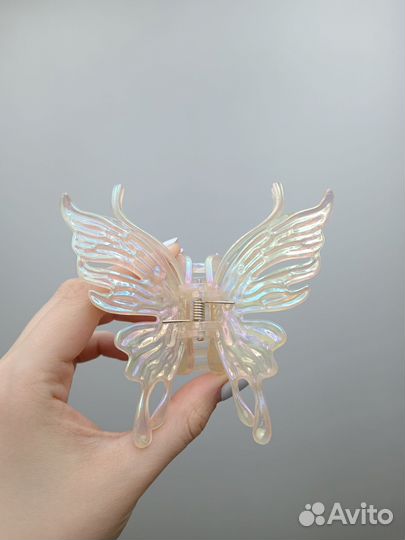 Крабик для волос бабочка заколка зажим для волос