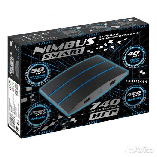 Приставка 8/16 бит Nimbus Smart Hdmi+AV (740 игр)