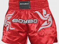 Шорты BoyBo для тайского бокса красные BST882 (xxx