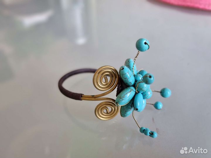 Браслет из натуральной бирюзы